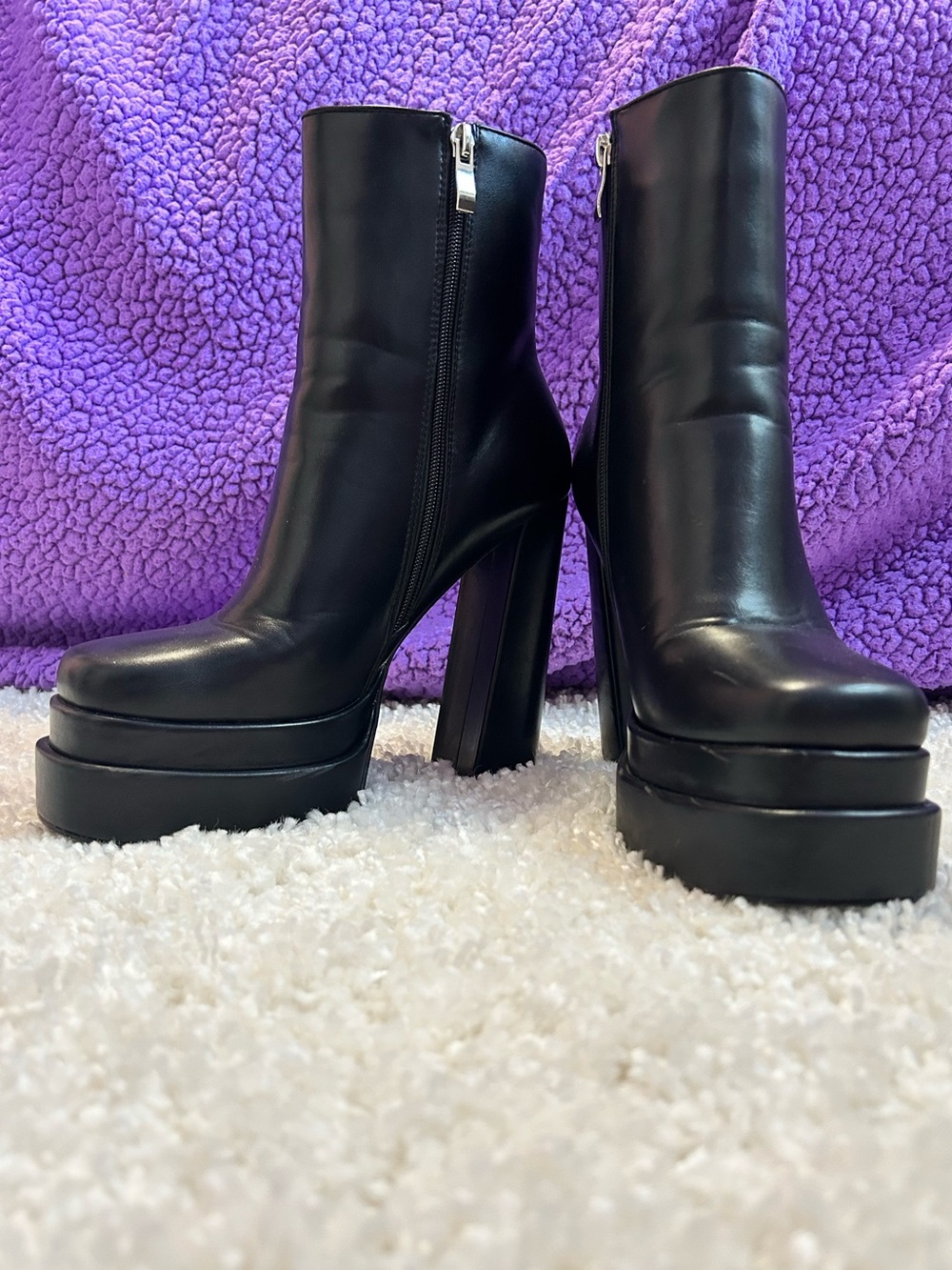 Azalea Wang; Mateo Platform Ankle Boots